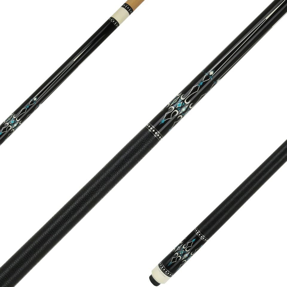 Peri cue ブラックストレートモデル Pechauer Midnight Sky Pool Cue