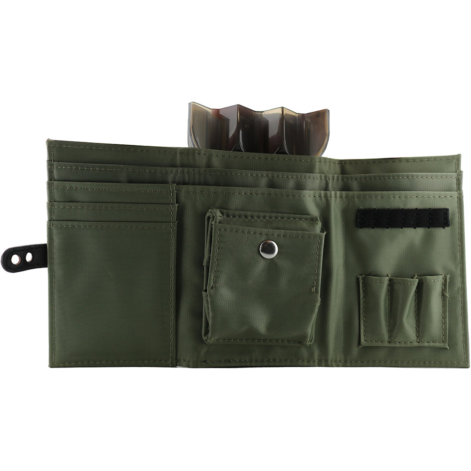 Trinidad Plain Wallet - Burgundy And Od Green