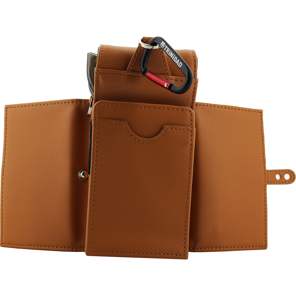 Trinidad Plain Wallet - Light Brown And Black