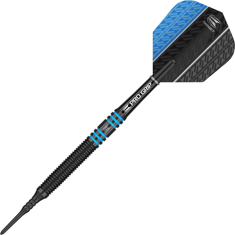 Target Vapor8 Black Blue Soft Tip Darts - 21gm