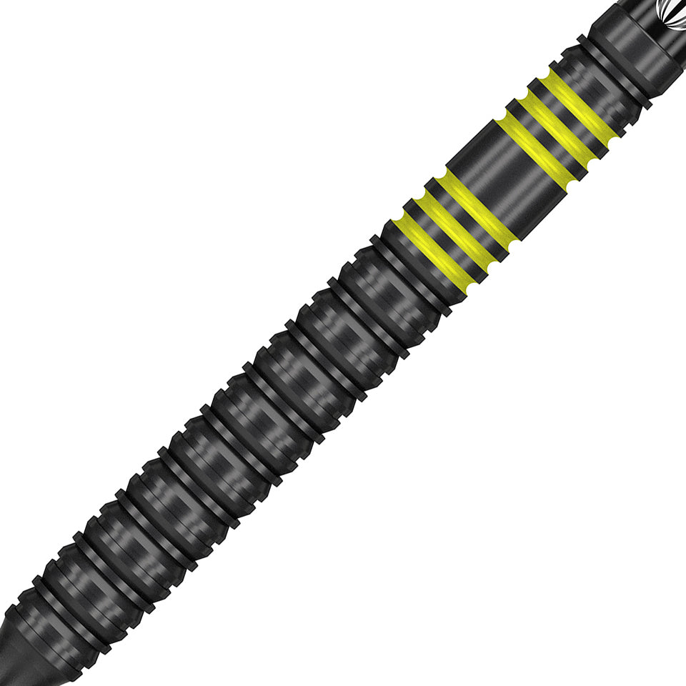 Target Vapor 8 Black Soft Tip Darts - Yellow 19gm
