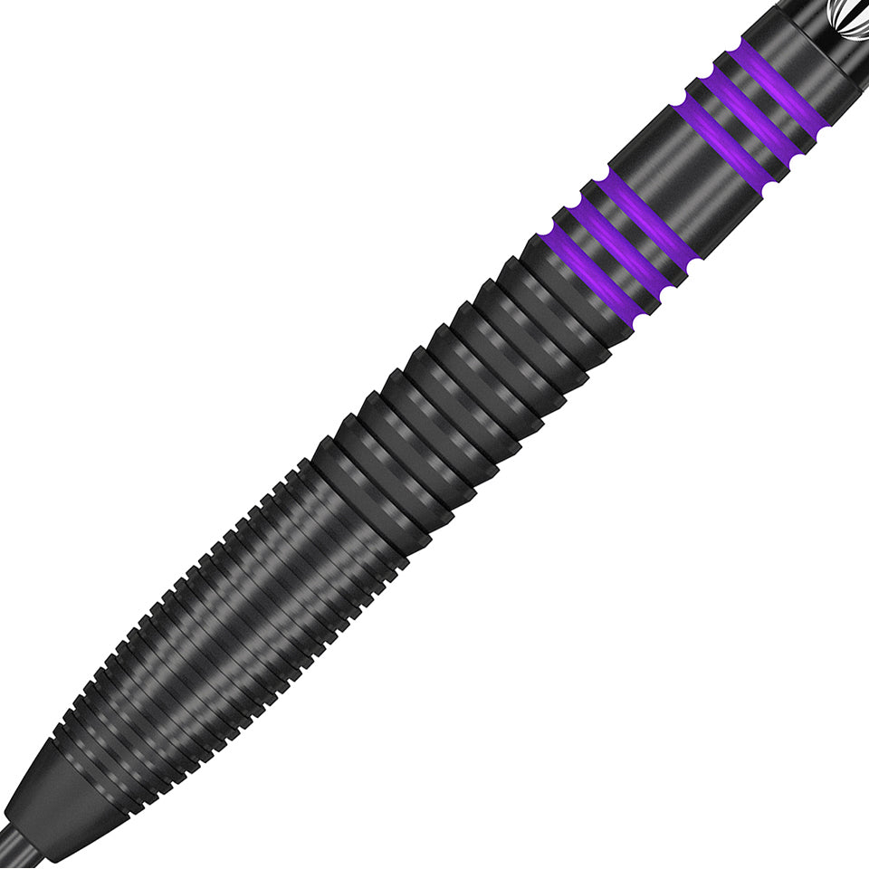 Target Vapor 8 Black Steel Tip Darts - Purple 21gm