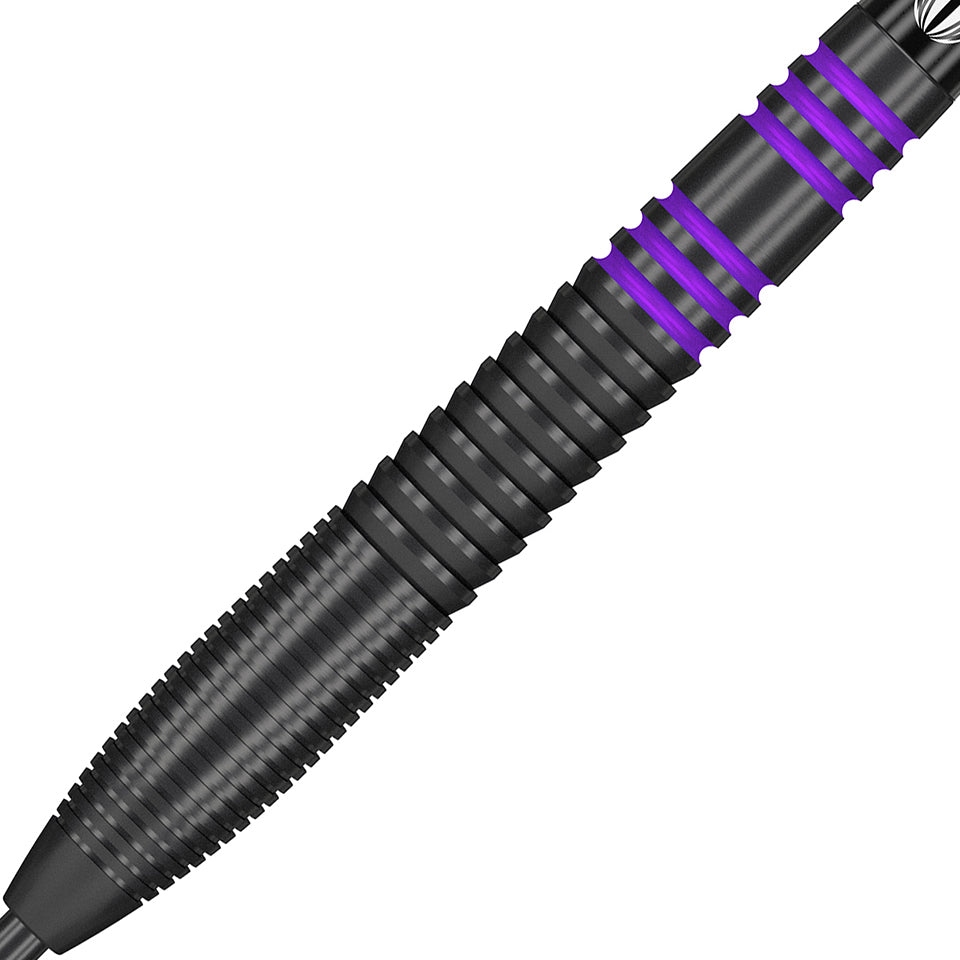 Target Vapor 8 Black Steel Tip Darts - Purple 23gm