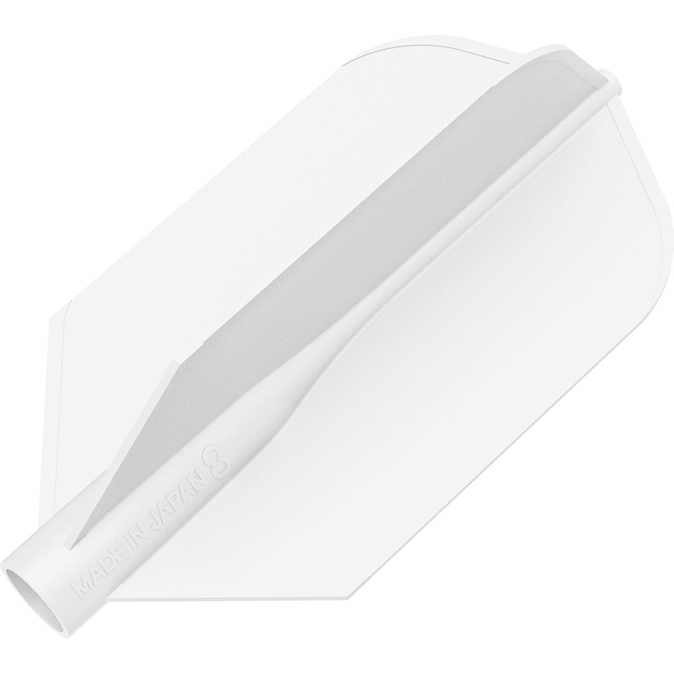 8 Flight Dart Flights - White Slim