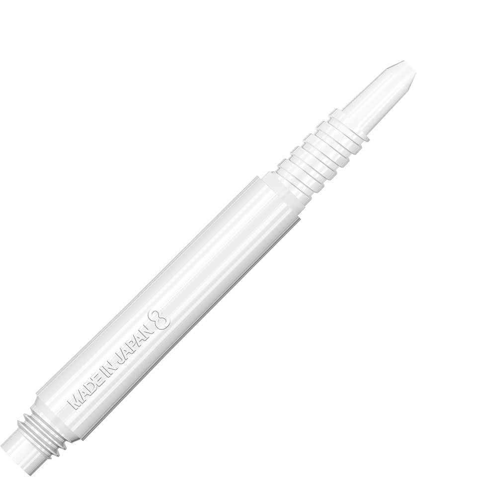8 Flight Locked Dart Shafts - White Inbetween