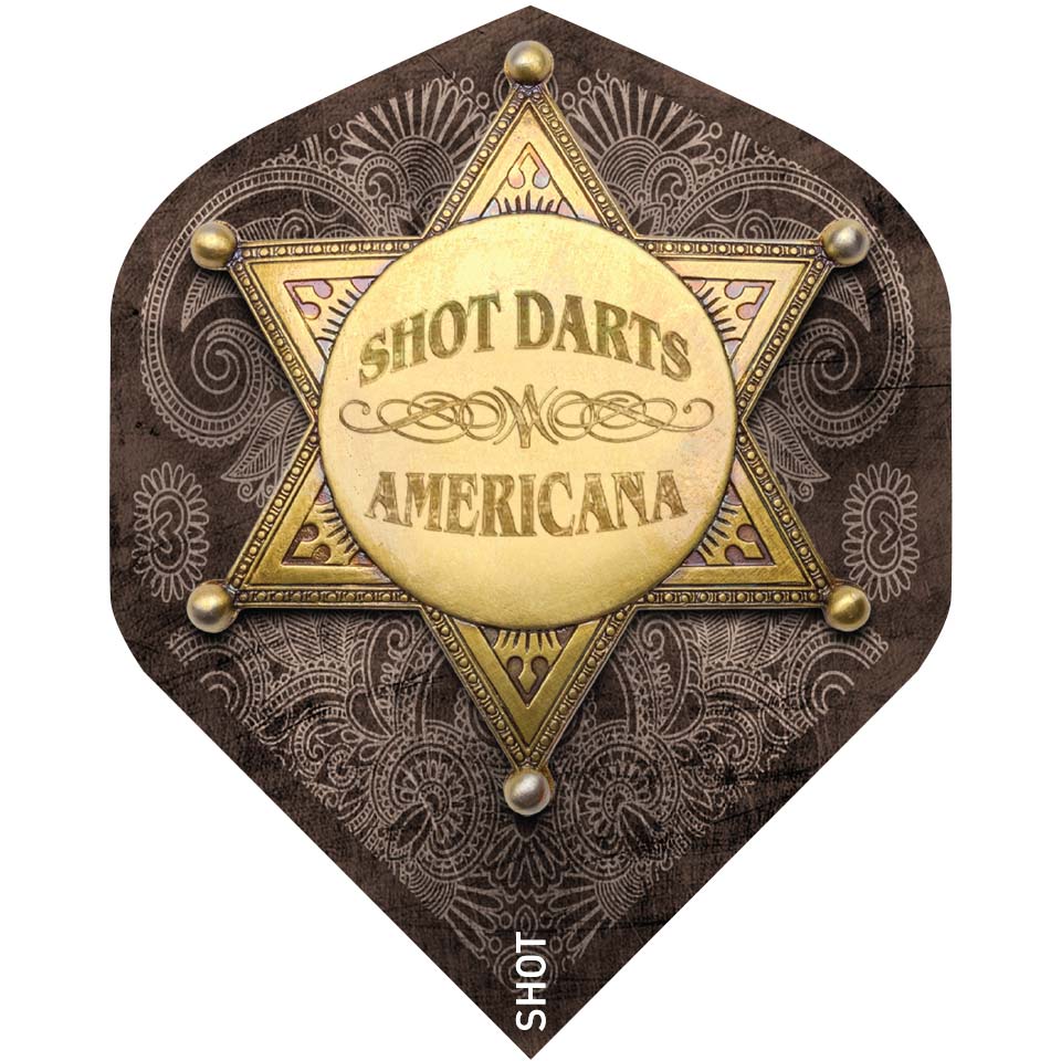Shot Americana Tin Dart Flights - Standard