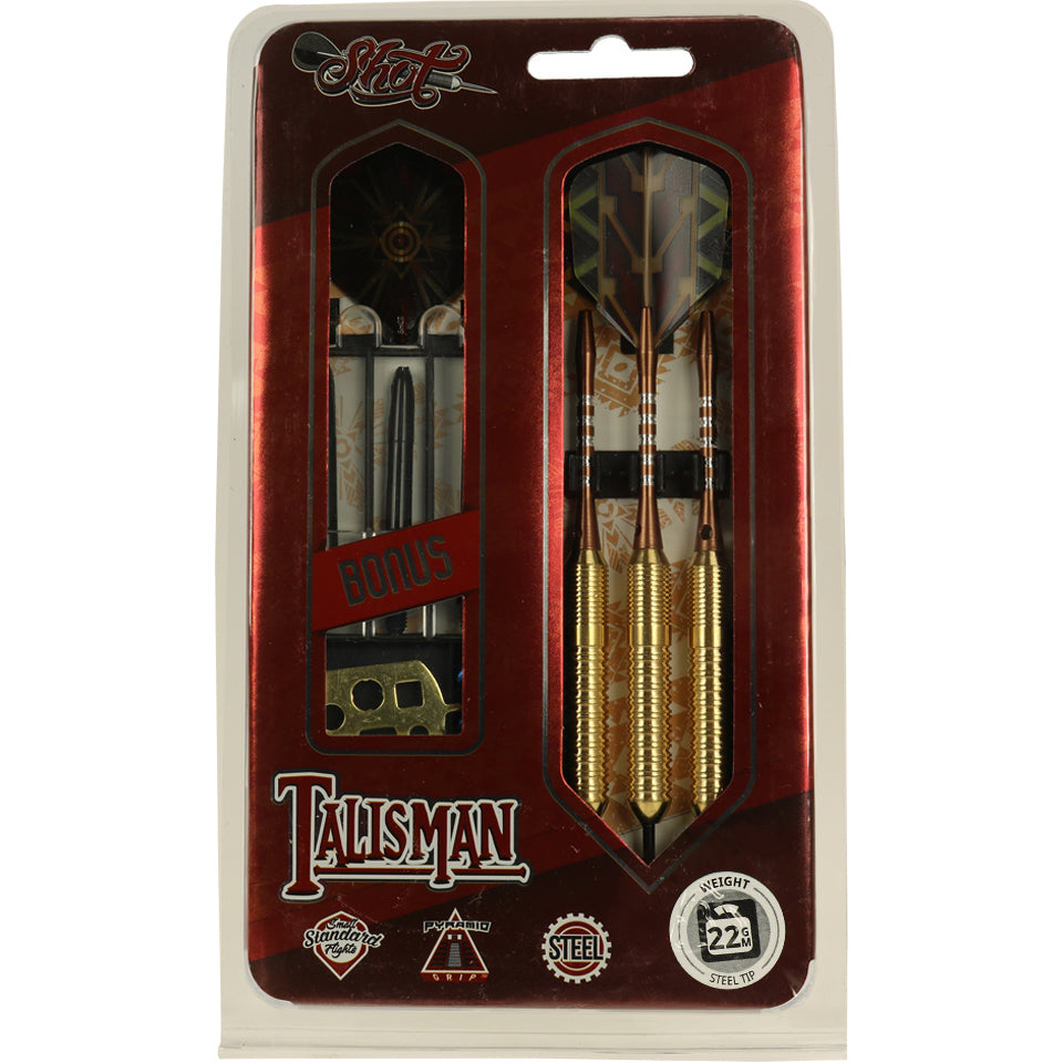Shot Talisman Steel Tip Darts - 22gm