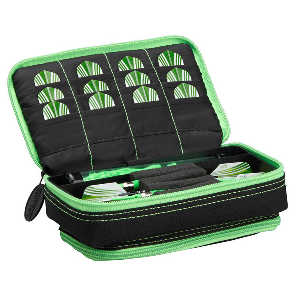 GLD Casemaster Plazma Plus Dart Case - Black With Green