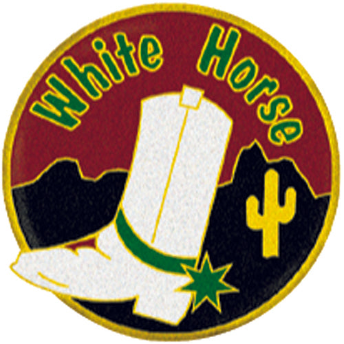 GLD White Horse Dart Pin