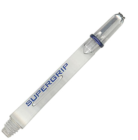 Harrows Supergrip Polycarbonate Dart Shafts With Rings - Medium Clear