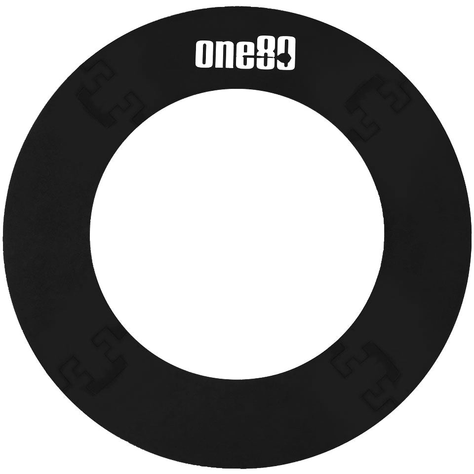 One80 4 Piece Round Dartboard Surround - Black