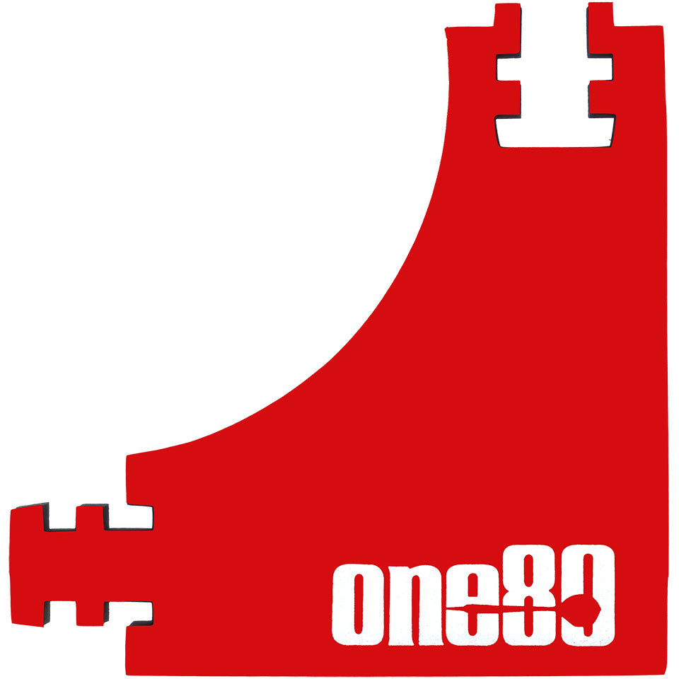 One80 4 Piece Square Dartboard Surround - Red