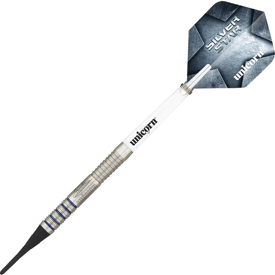 Unicorn Silver Star Gary Anderson Phase 1 Soft Tip Darts - 19gm