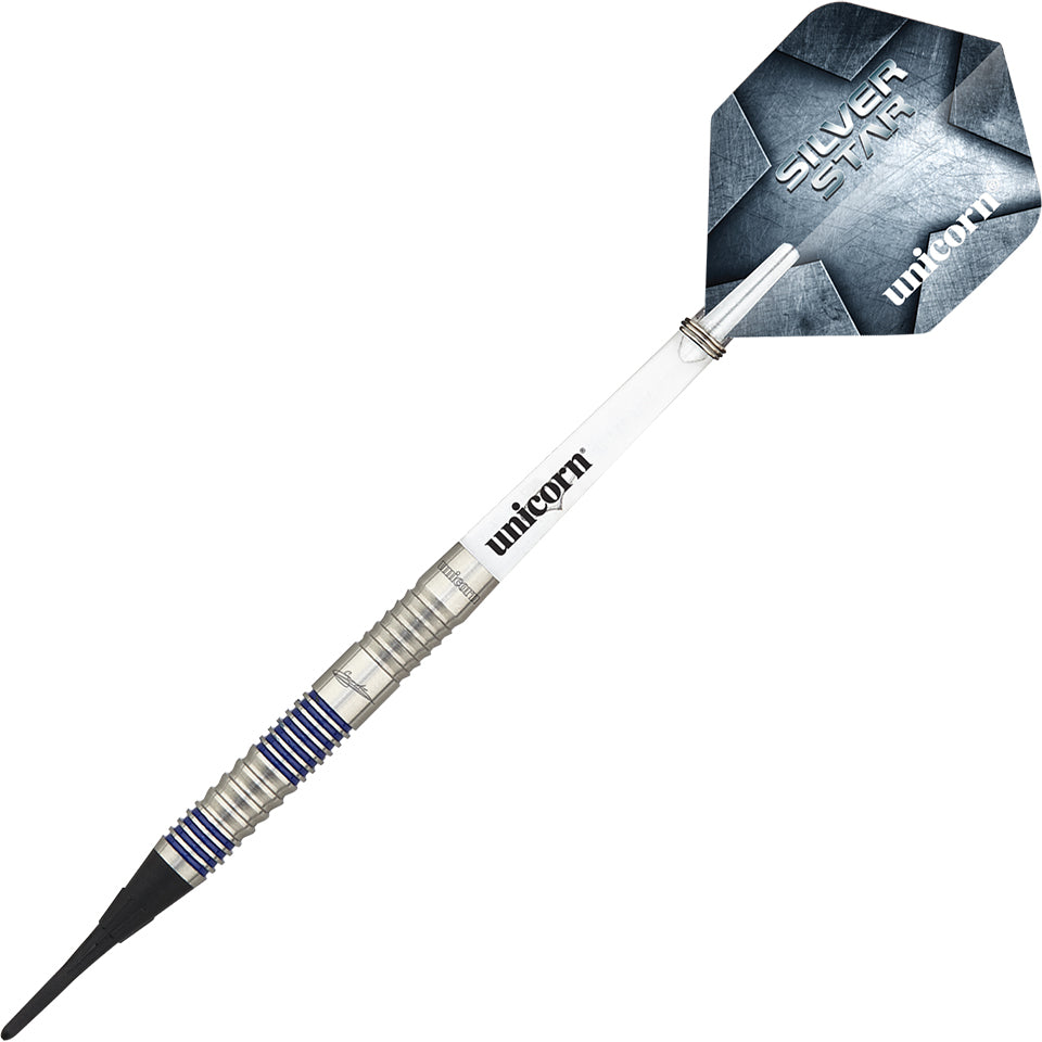 Unicorn Silver Star Gary Anderson Phase 2 Soft Tip Darts - 20gm