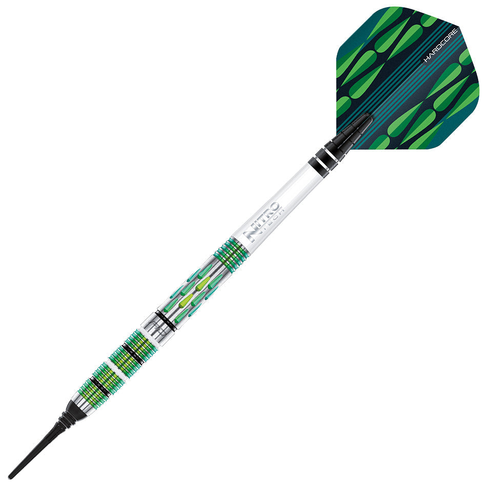 Red Dragon Artura Screamin' Green Soft Tip Darts - 20gm
