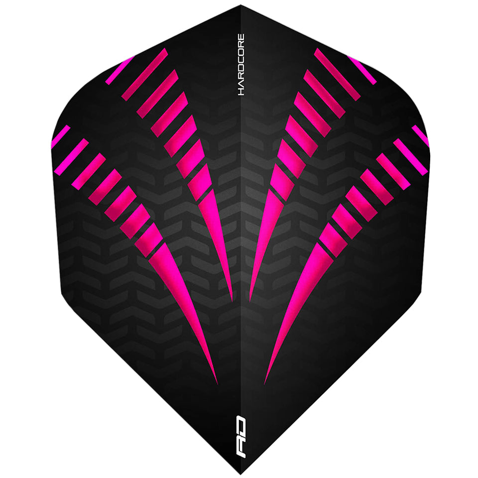 Voli Per Freccette RED DRAGON Hardcore Radical - Extra Spessi 100 Micron, 12 Voli Totali (4 Set), Nero E Arancio - Foto 2