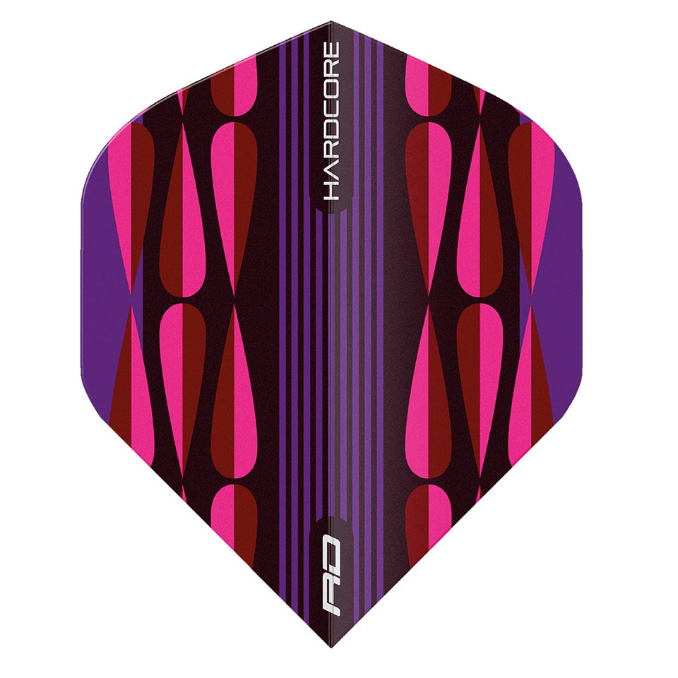 Red Dragon Hardcore Radical Teardrop Dart Flights - Standard Pink