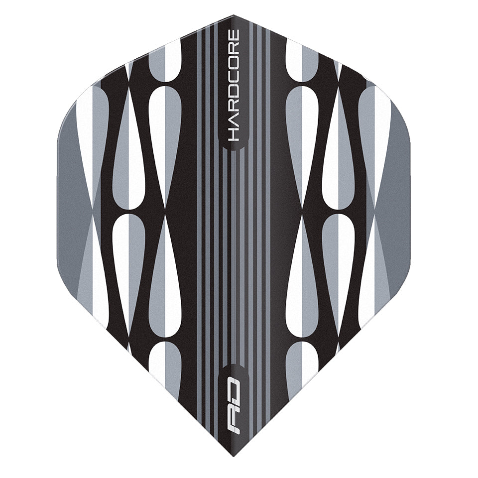 Red Dragon Hardcore Radical Teardrop Dart Flights - Standard White