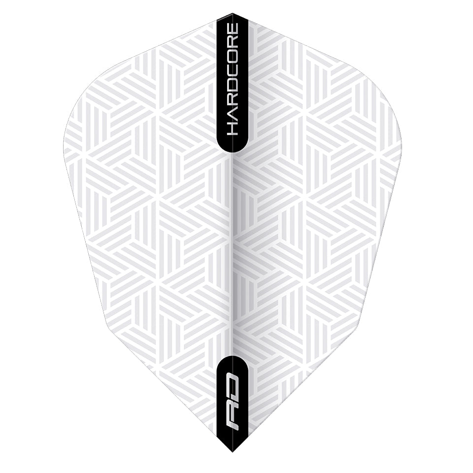 Red Dragon Hardcore RD Dart Flights - V-Standard White