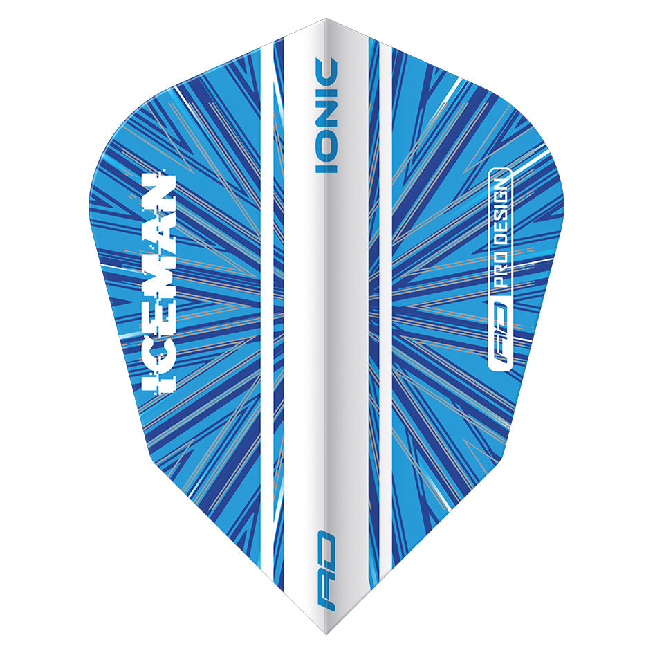 Red Dragon Hardcore Gerwyn Price Burst Dart Flights - V-Standard Blue