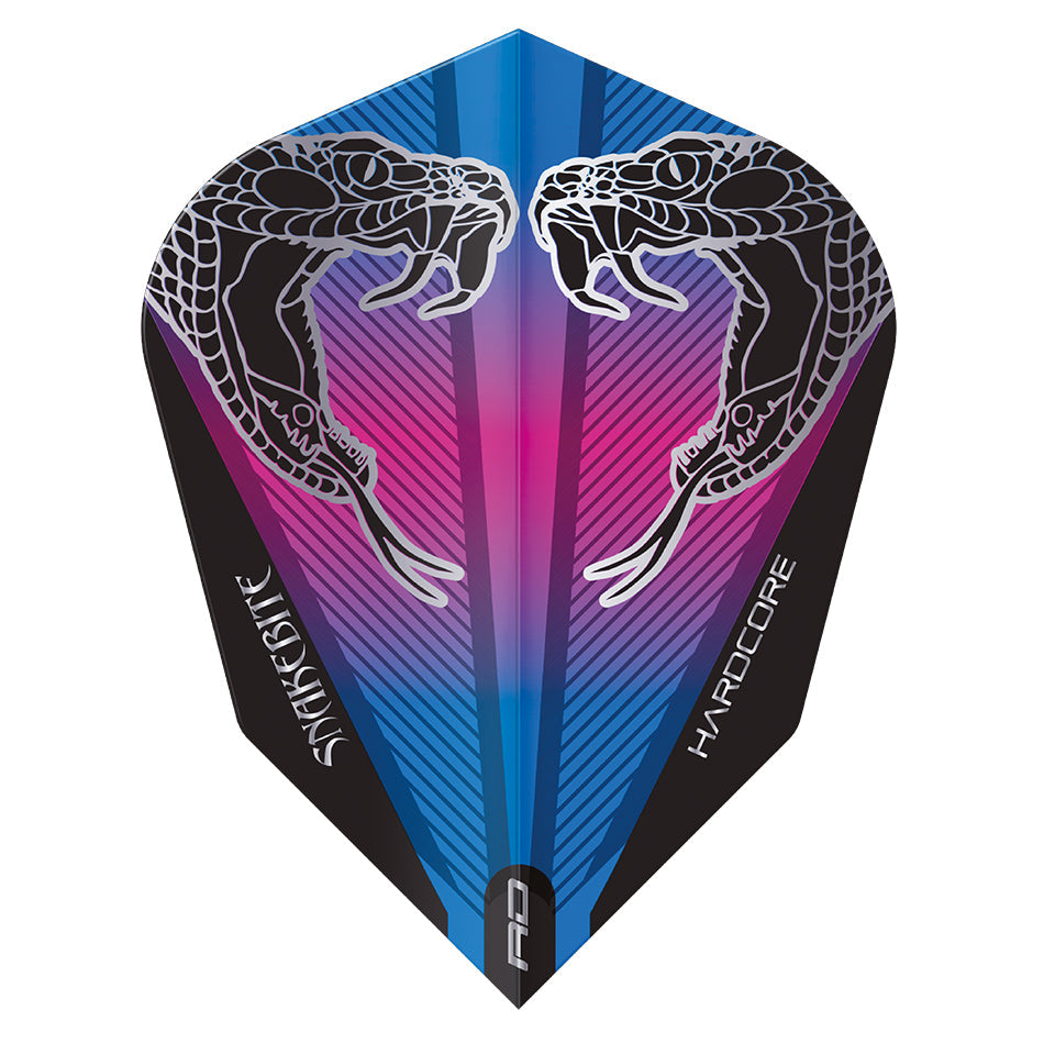 Red Dragon Snakebite Transparent Dart Flights - V-Standard