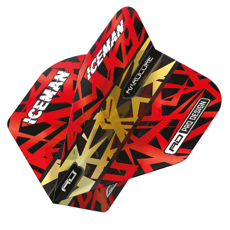 Red Dragon Hardcore Gerwyn Price Firebird Dart Flights - Standard Red & Gold