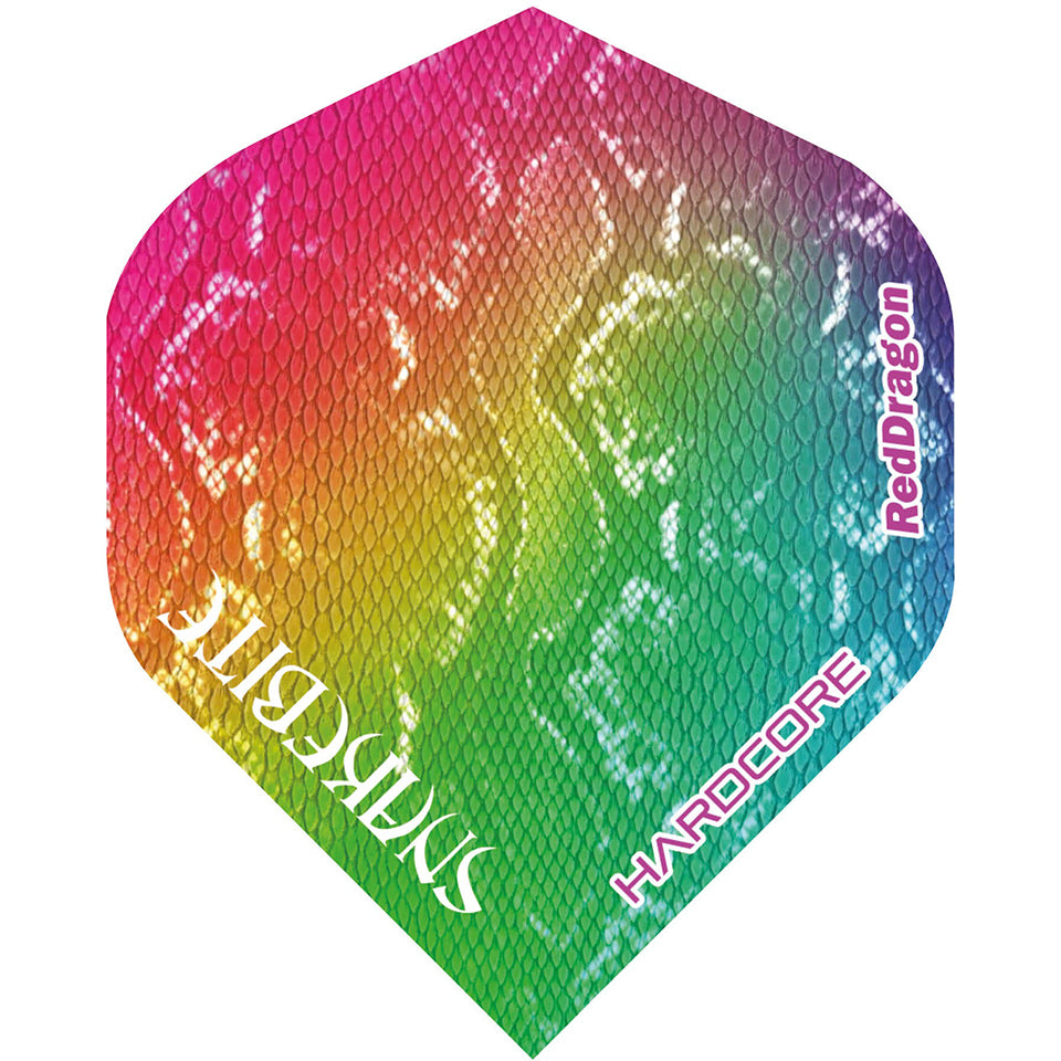 Red Dragon Hardcore Peter Wright Dart Flights - Standard Snakeskin