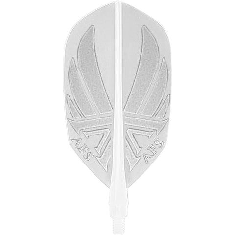 Accurate AFS Dart Flights - Slim Soft Milky White