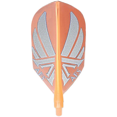 Accurate AFS Dart Flights - Slim Soft Orange