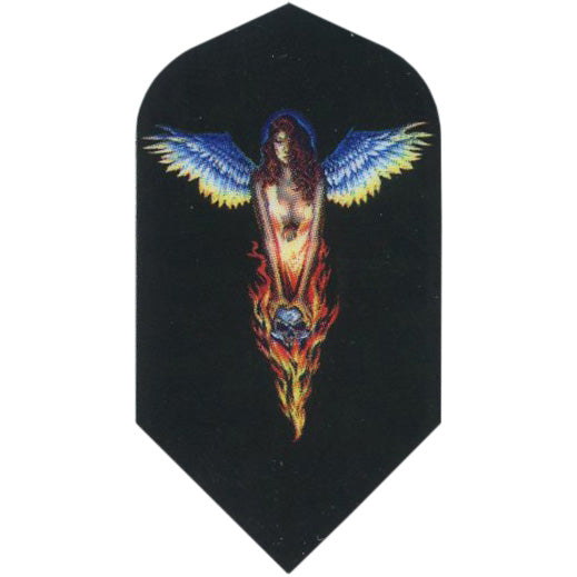Adult Dart Flights - Slim Alchemy Winged Fire Lady