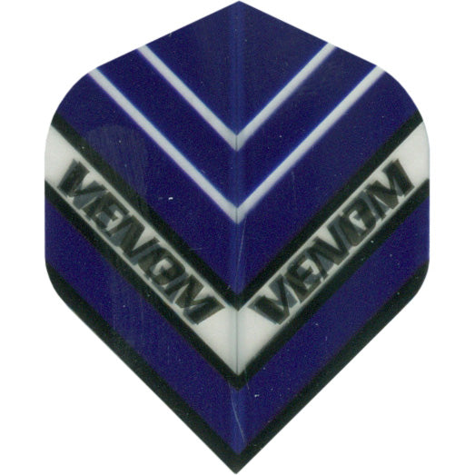 Venom Dart Flights 100 Micron Standard Dk Blue Black And Clear
