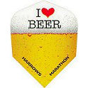 Harrows Marathon I Love Beer Dart Flights - Shape