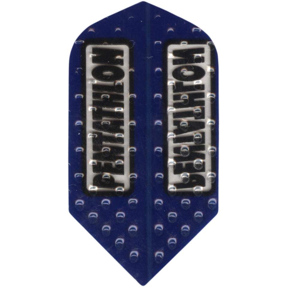 Pentathlon Dimplex Dart Flights 100 Micron Slim Blue