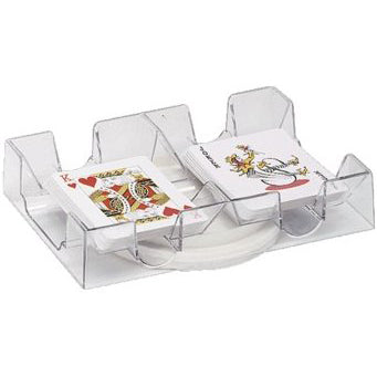 2 Deck Revolving Playing Card Tray