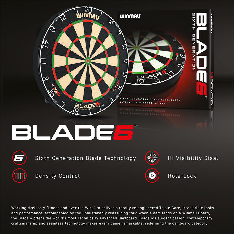 Winmau Blade 6 Steel Tip Dartboard