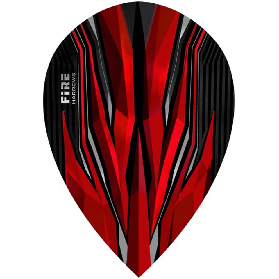 Harrows Fire Dart Flights - Pear Red