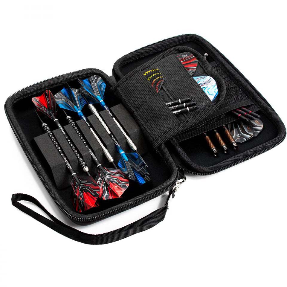 Harrows Blaze Fire Pro 6 Dart Case - Black & Gray