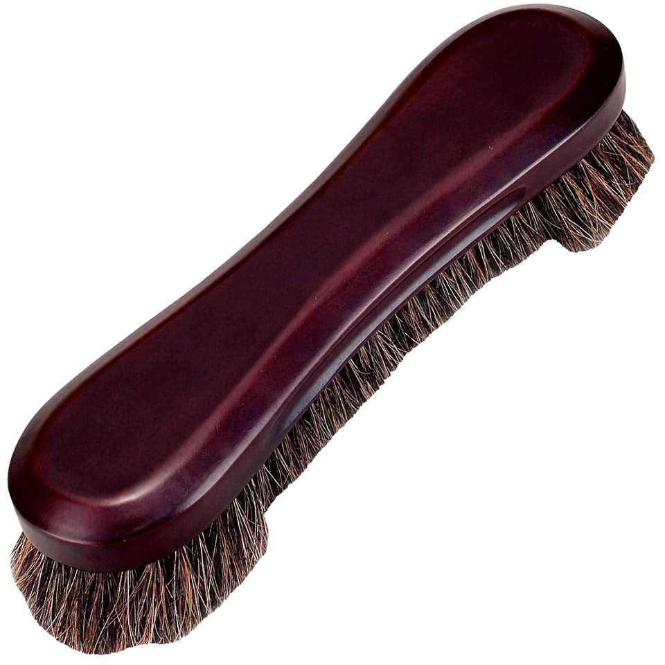 10" Horsehair Brush - Mahogany Finish