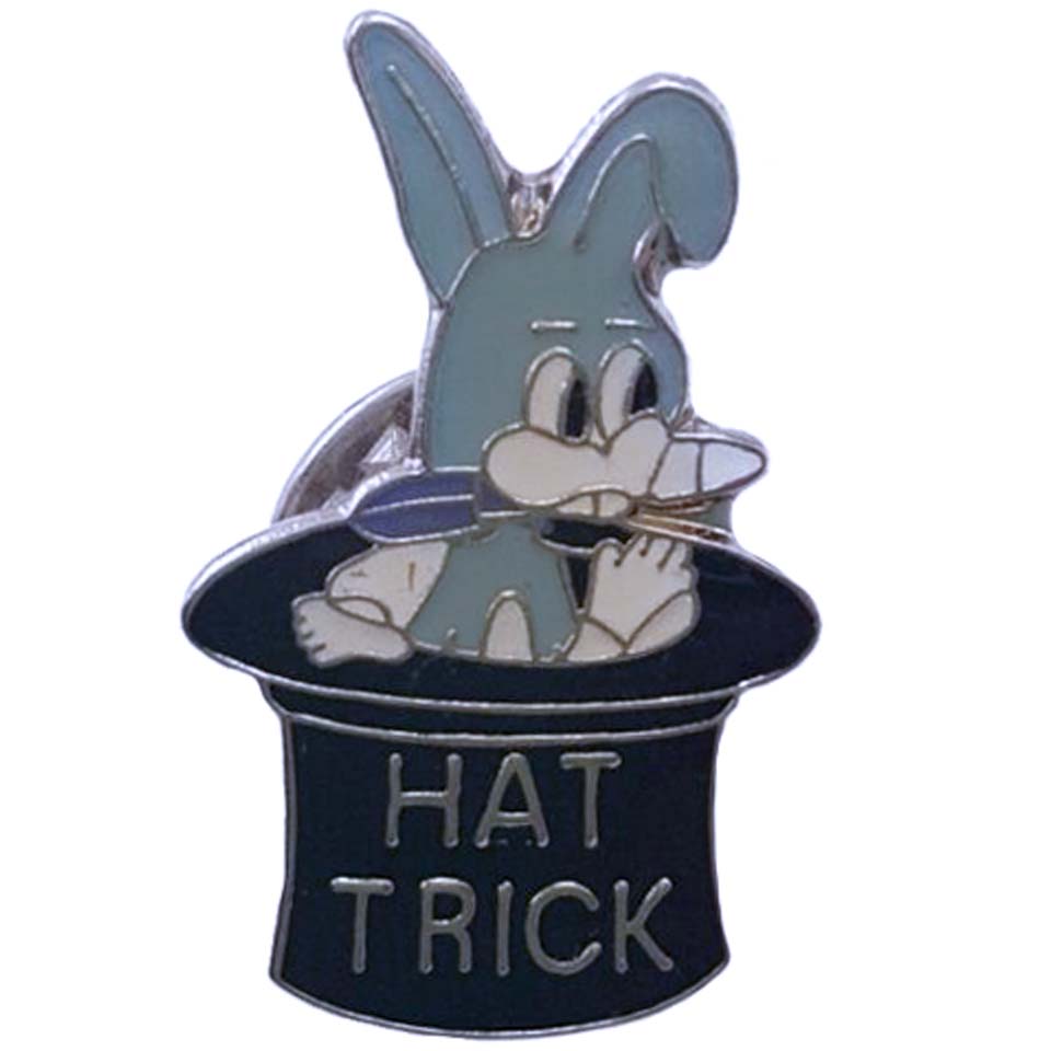 GLD Bunny Hat Trick Dart Pin