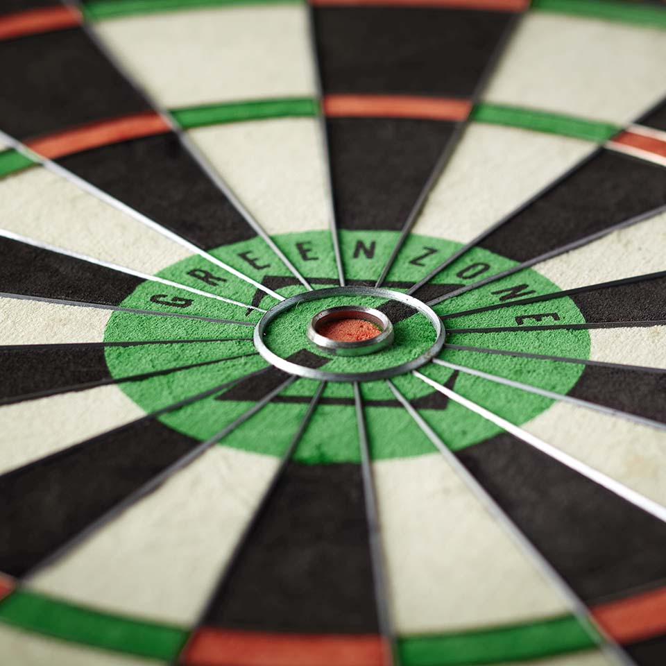 Winmau Dual Core Green Zone Steel Tip Dartboard