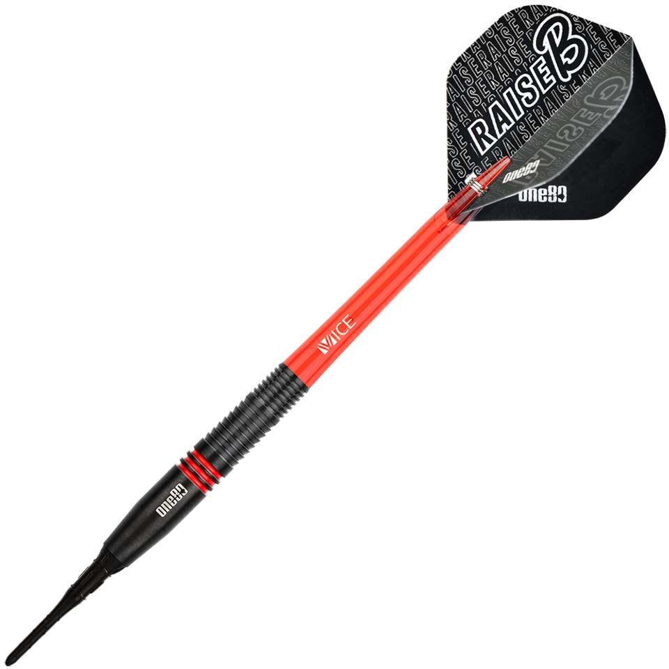One80 Raise B Soft Tip Darts - 17.5gm Red