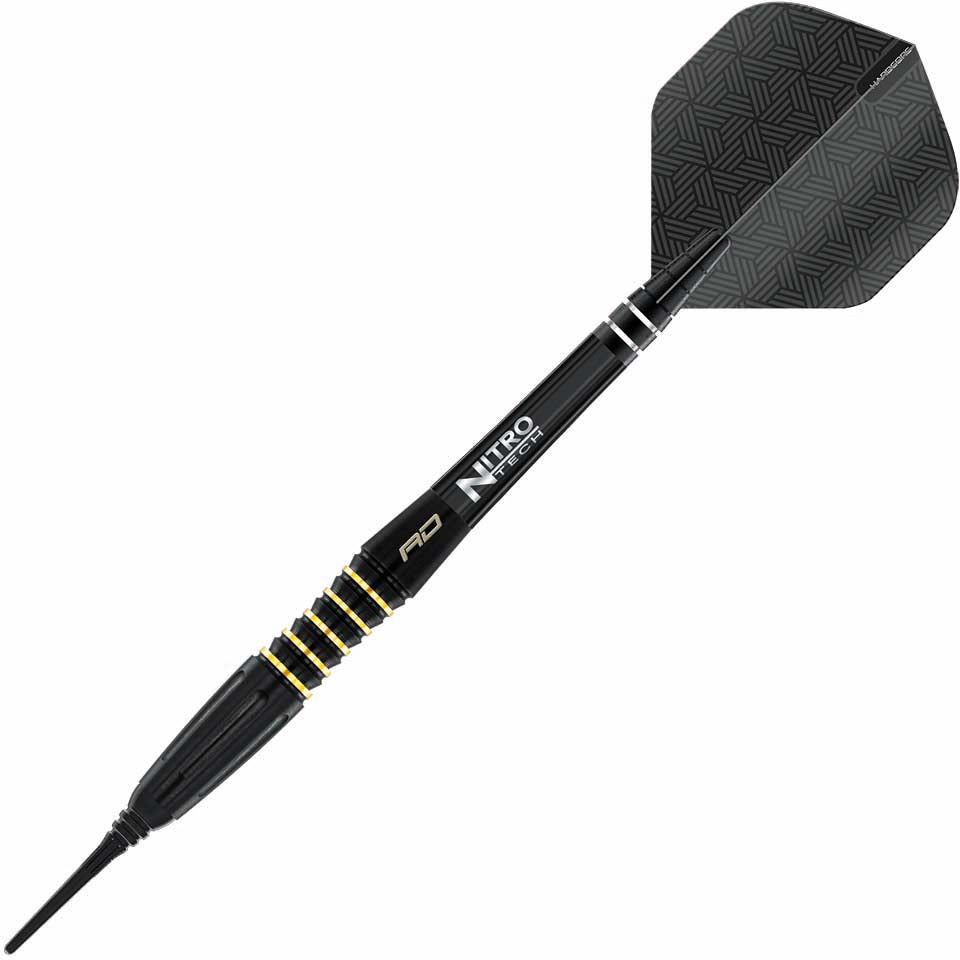 Red Dragon Clarion Black Soft Tip Darts - 20gm