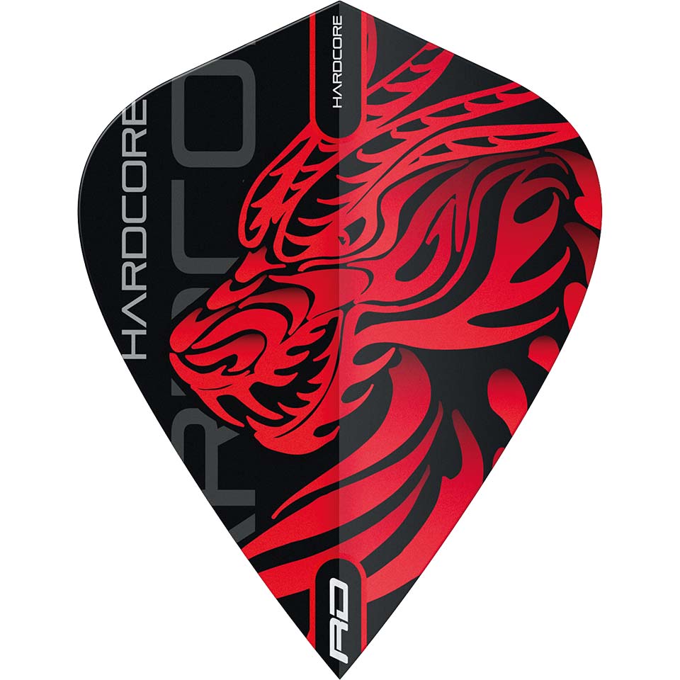 Red Dragon Jonny Clayton Hardcore Dart Flights - Kite