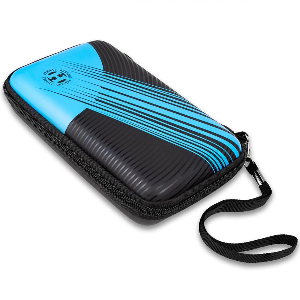 Harrows Blaze Fire Pro 6 Dart Case - Black & Aqua Blue
