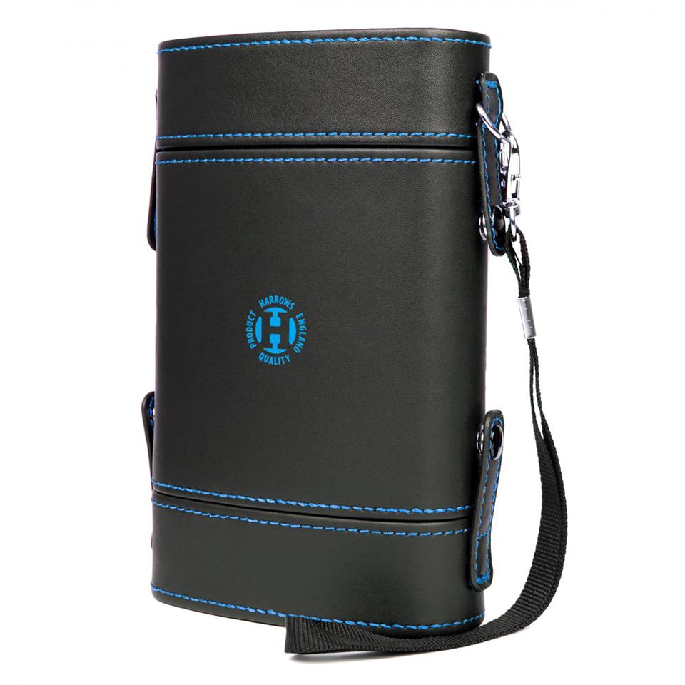 Harrows Prima Dart Case - Black & Aqua Blue