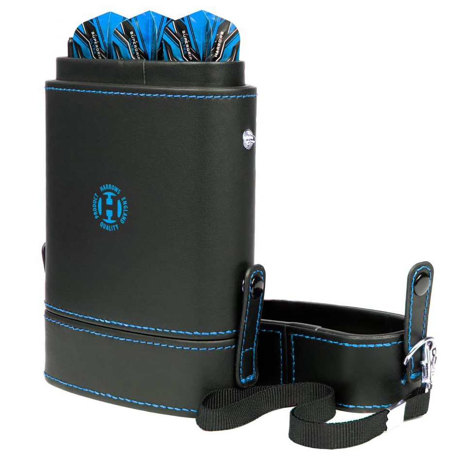 Harrows Prima Dart Case - Black & Aqua Blue