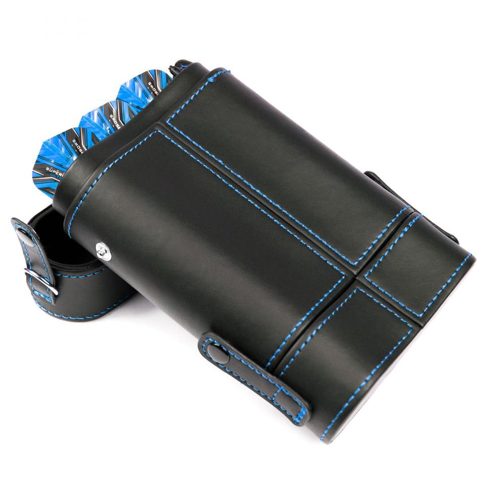 Harrows Prima Dart Case - Black & Aqua Blue