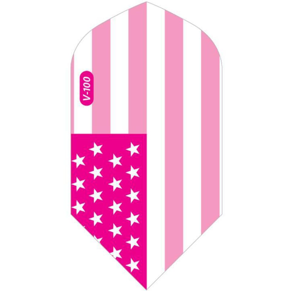 GLD American Flag Dart Flights Slim Pink