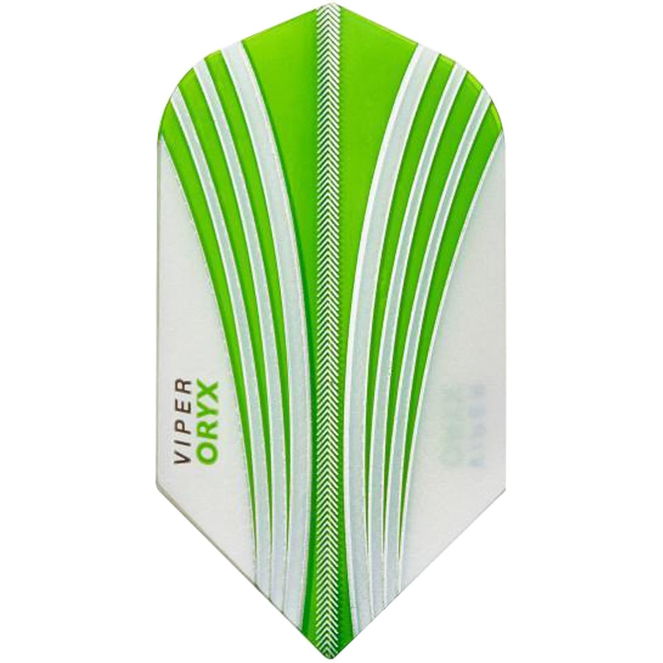 GLD Viper Oryx Dart Flights - Slim White & Green