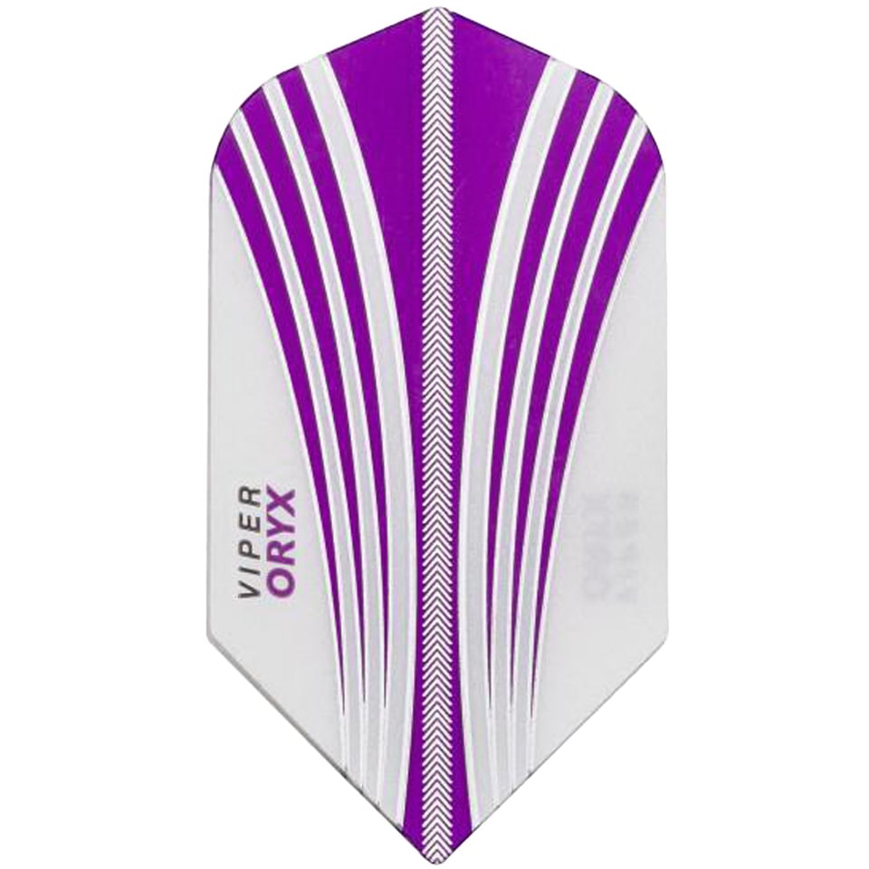 GLD Viper Oryx Dart Flights - Slim White & Purple